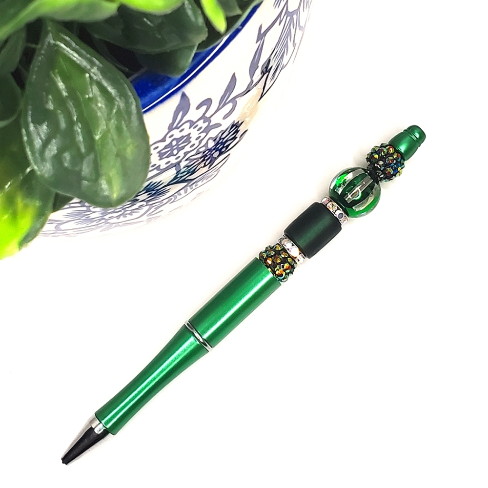 Smaragdine Beaded Pen